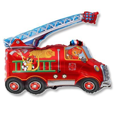 Шар фигура Машина пожарная 1207-1412