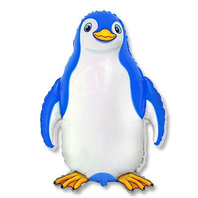 Шар фигура Счастливый пингвин синий 1207-1842