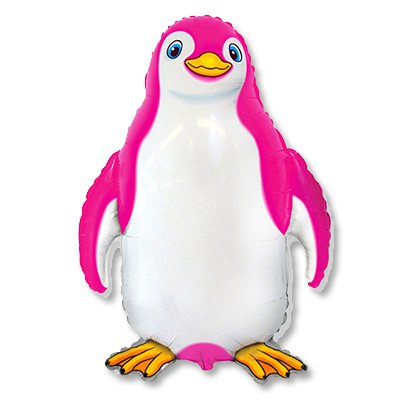 Шар фигура Счастливый пингвин розовый 1207-1843